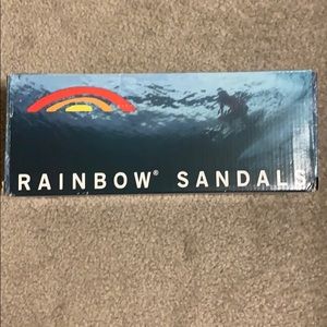 Women’s small rainbow flip flops